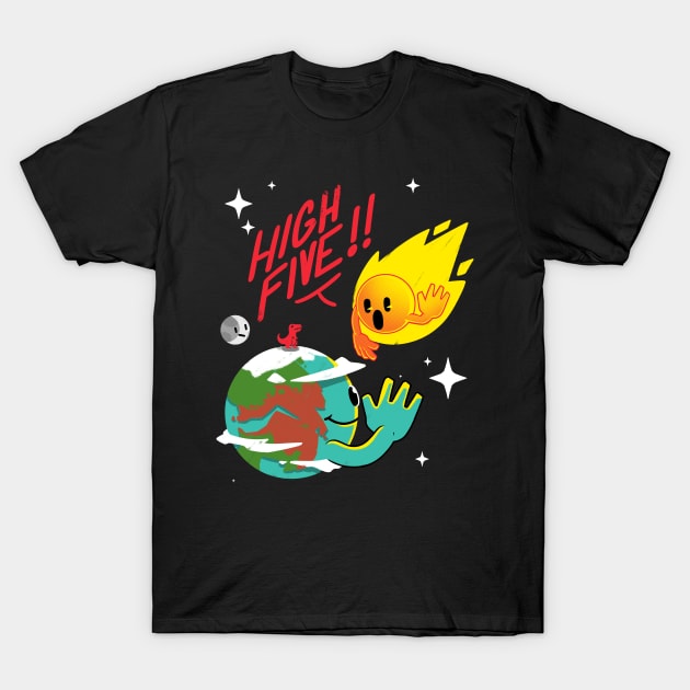 High Five! T-Shirt by TheTeenosaur